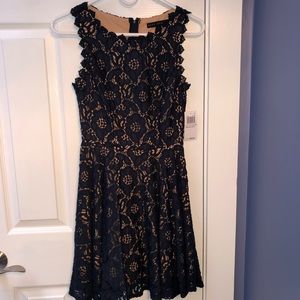 Formal lace dress.